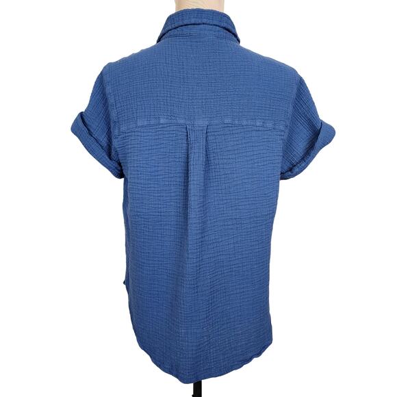 A.n.a. Medium Navy Blue Blouse - Picture 2 of 4